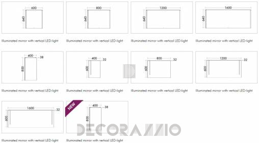 Зеркало для ванной Burgbad Bel - SIGG120