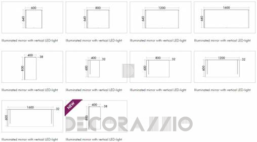 Зеркало для ванной Burgbad Bel - SIGG040