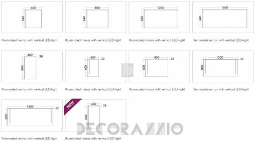 Зеркало для ванной Burgbad Bel - SIEF040