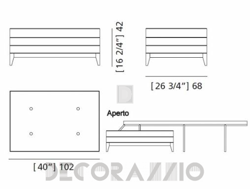 Пуф Morelato Moena - 5326