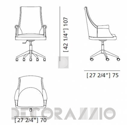 Кресло офисное Morelato President - 3808