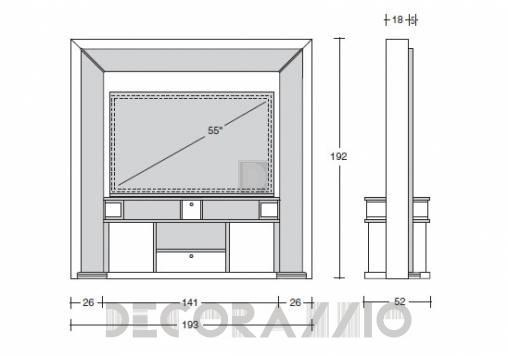 ТВ-аудио стойка Vismara Design Modern - Revolving-Modern-1