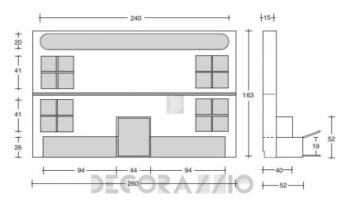 ТВ-аудио стойка Vismara Design Modern - The-Wall-Modern-1