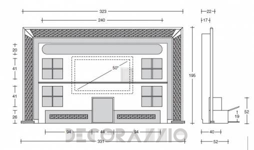 ТВ-аудио стойка Vismara Design Mosaik - The-Wall-Mosaik-1