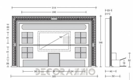 ТВ-аудио стойка Vismara Design Art Deco - The-Wall-Art-Deco-1