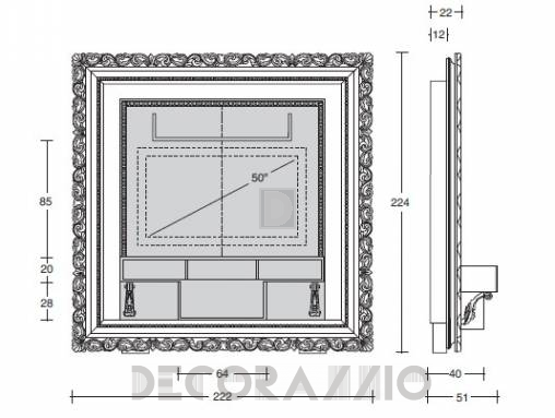 ТВ-аудио стойка Vismara Design Baroque - The-Frame-Baroque-1