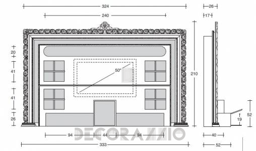 ТВ-аудио стойка Vismara Design Baroque - The-Wall-Baroque-1