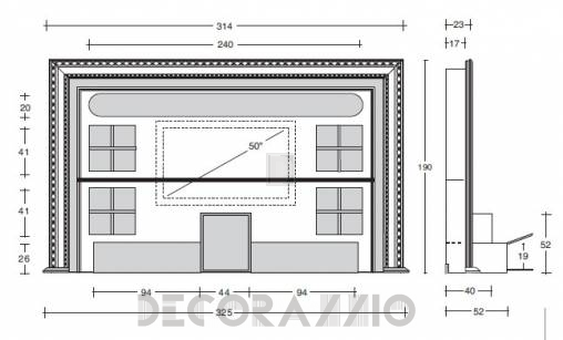 ТВ-аудио стойка Vismara Design Classic - The-Wall-Classic-1