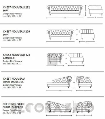 Кресло Vismara Design Art Deco - Armchair-123-ArtDeco