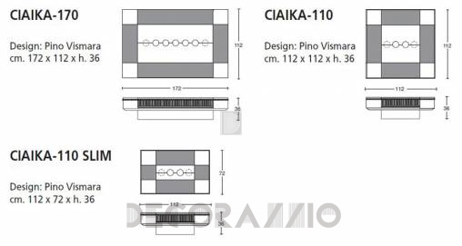 Кофейный, журнальный столик Vismara Design Piramid - ciaika-110-piramid