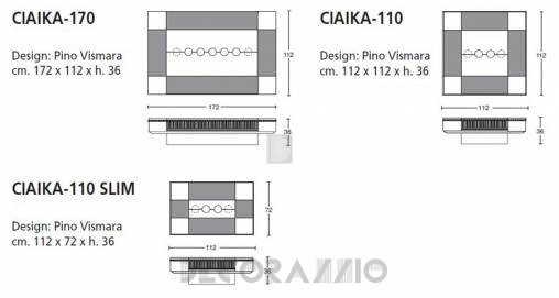 Кофейный, журнальный столик Vismara Design Baroque - ciaika-110-baroque