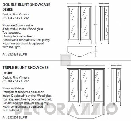 Витрина Vismara Design Desire - 202-204-blunt