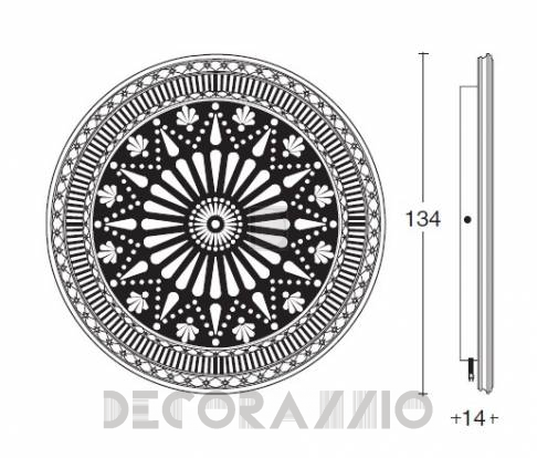 Светильник  настенный  (Светильник) Vismara Design Art Deco - shining-sun-light-artdeco