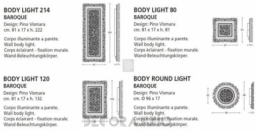 Светильник  настенный  (Светильник) Vismara Design Baroque - body-light-214-baroque