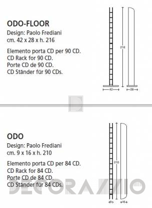 Стеллаж Vismara Design CD-DVD Rack - cd-odo