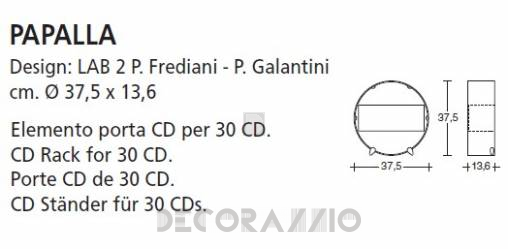 Полка навесная Vismara Design CD-DVD Rack - cd-papalla