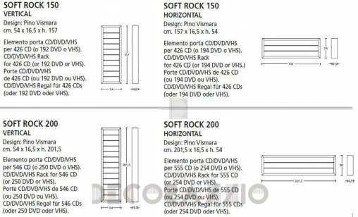 Полка навесная Vismara Design CD-DVD Rack - cd-dvd-soft-rock