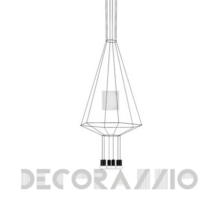 Светильник  потолочный подвесной (Люстра) Vibia Wireflow - 0408-04