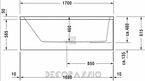 Акриловая ванна Duravit Vero - 760133000CE1000