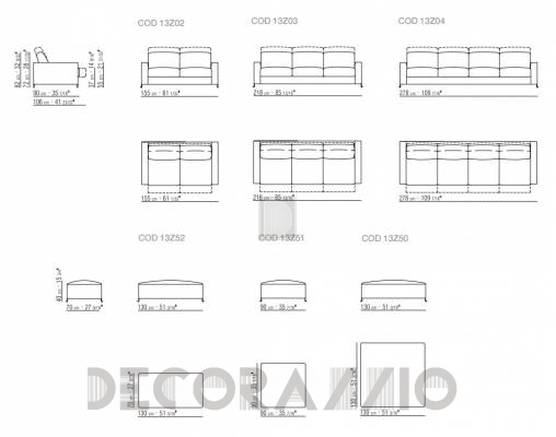 Диван Flexform Bob - bob-13Z04