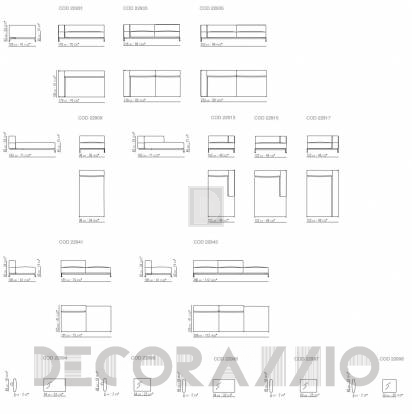 Диван модульный Flexform Ettore - ettore-229-1