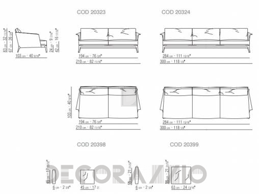 Диван Flexform Isabel - 20324