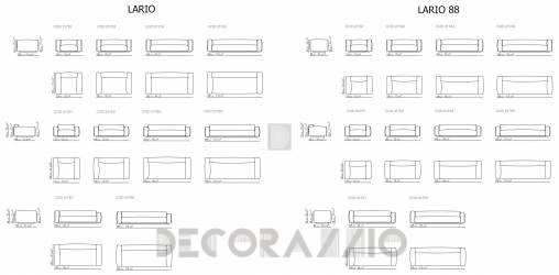 Диван Flexform Lario - 21704