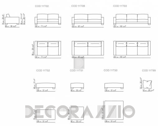 Диван Flexform Status - 11T03