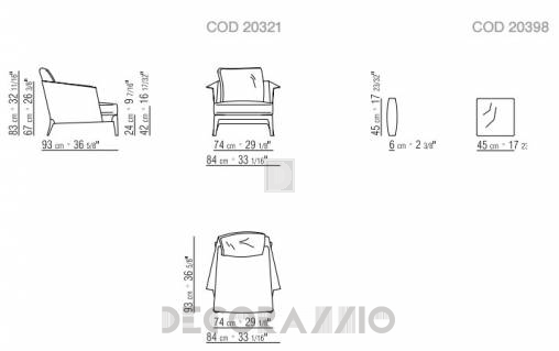 Кресло Flexform Isabel - 20321