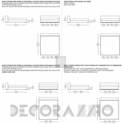 Кровать двуспальная Flexform Groundpiece - bed-groundpiece-slim-11M