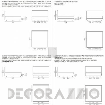 Кровать двуспальная Flexform Oltre - bed-oltre-14F