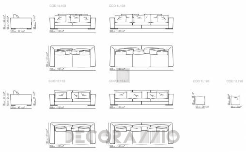 Диван Flexform Mood Collection Scott - 1L104