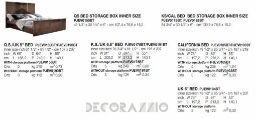 Кровать двуспальная Alf Italia Eva - PJEV0150BT-PJEV0190BT