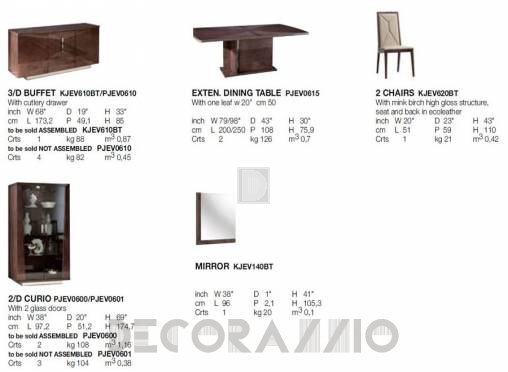 Комплект в столовую Alf Italia Eva - eva-set-2