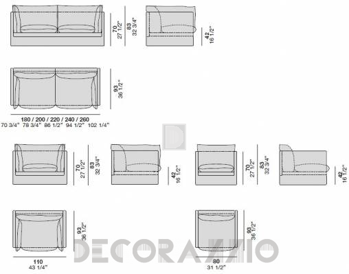 Диван Alf DaFre Stoccolma - alf-dafre-stoccolma-sofa