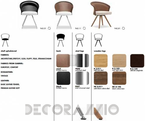 Кресло Tonon steel & softseating for dining - 945.01