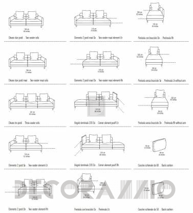 Диван модульный Doimo Salotti Modern - foster-comp-1