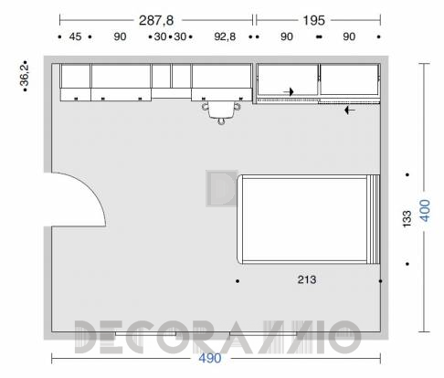 Комплект в детскую Doimo Cityline Bedrooms - composizione-101