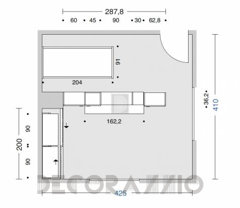 Комплект в детскую Doimo Cityline Bedrooms - composizione-102