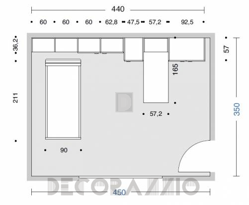 Комплект в детскую Doimo Cityline Bedrooms - composizione-103