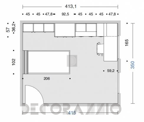 Комплект в детскую Doimo Cityline Bedrooms - composizione-104