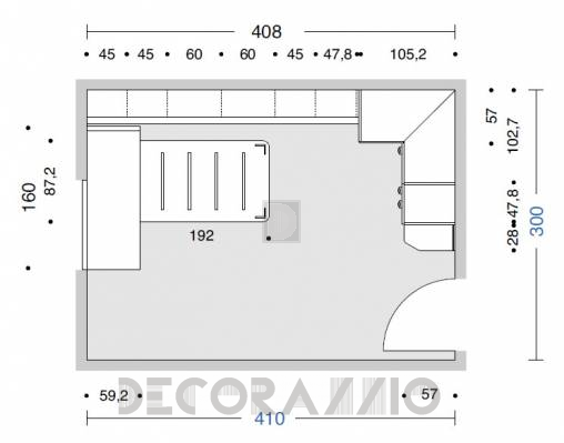 Комплект в детскую Doimo Cityline Bedrooms - composizione-112