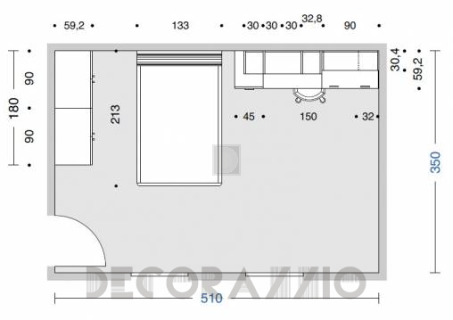 Комплект в детскую Doimo Cityline Bedrooms - composizione-108