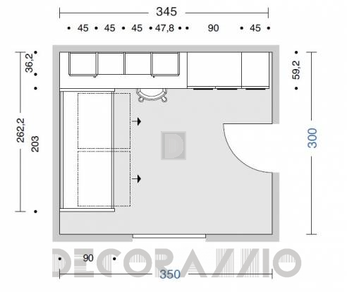 Комплект в детскую Doimo Cityline Bedrooms - composizione-109