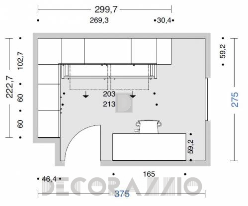 Комплект в детскую Doimo Cityline Bridges - composizione-202