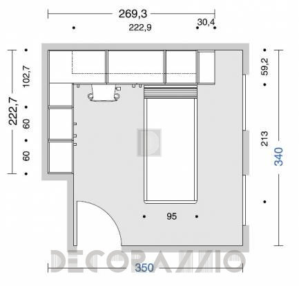 Комплект в детскую Doimo Cityline Bridges - composizione-203