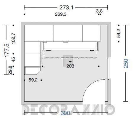 Комплект в детскую Doimo Cityline Bridges - composizione-204