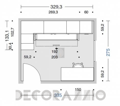 Комплект в детскую Doimo Cityline Bridges - composizione-205