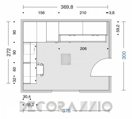 Комплект в детскую Doimo Cityline Bridges - composizione-206