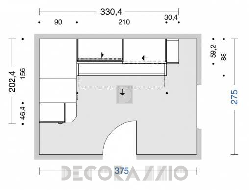 Комплект в детскую Doimo Cityline Bridges - composizione-207